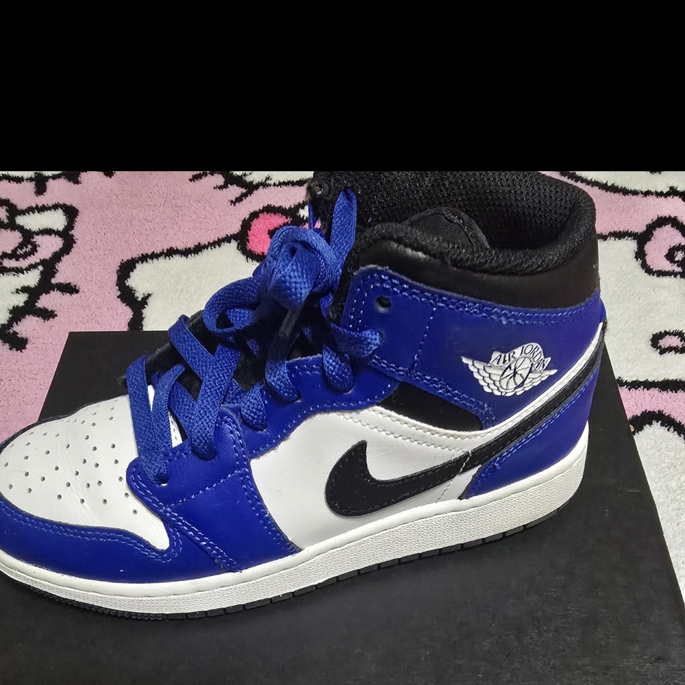 Jordan Kids Blue and Black Sneakers